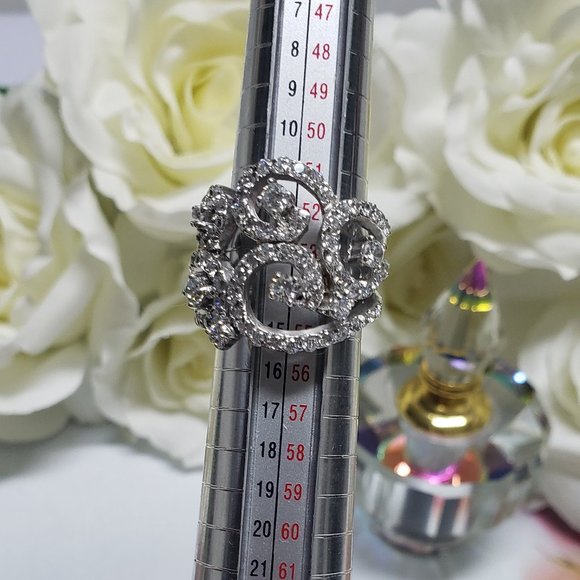 Beautiful Fancy Ring in silver with rhodium plated - Picture 9 of 10